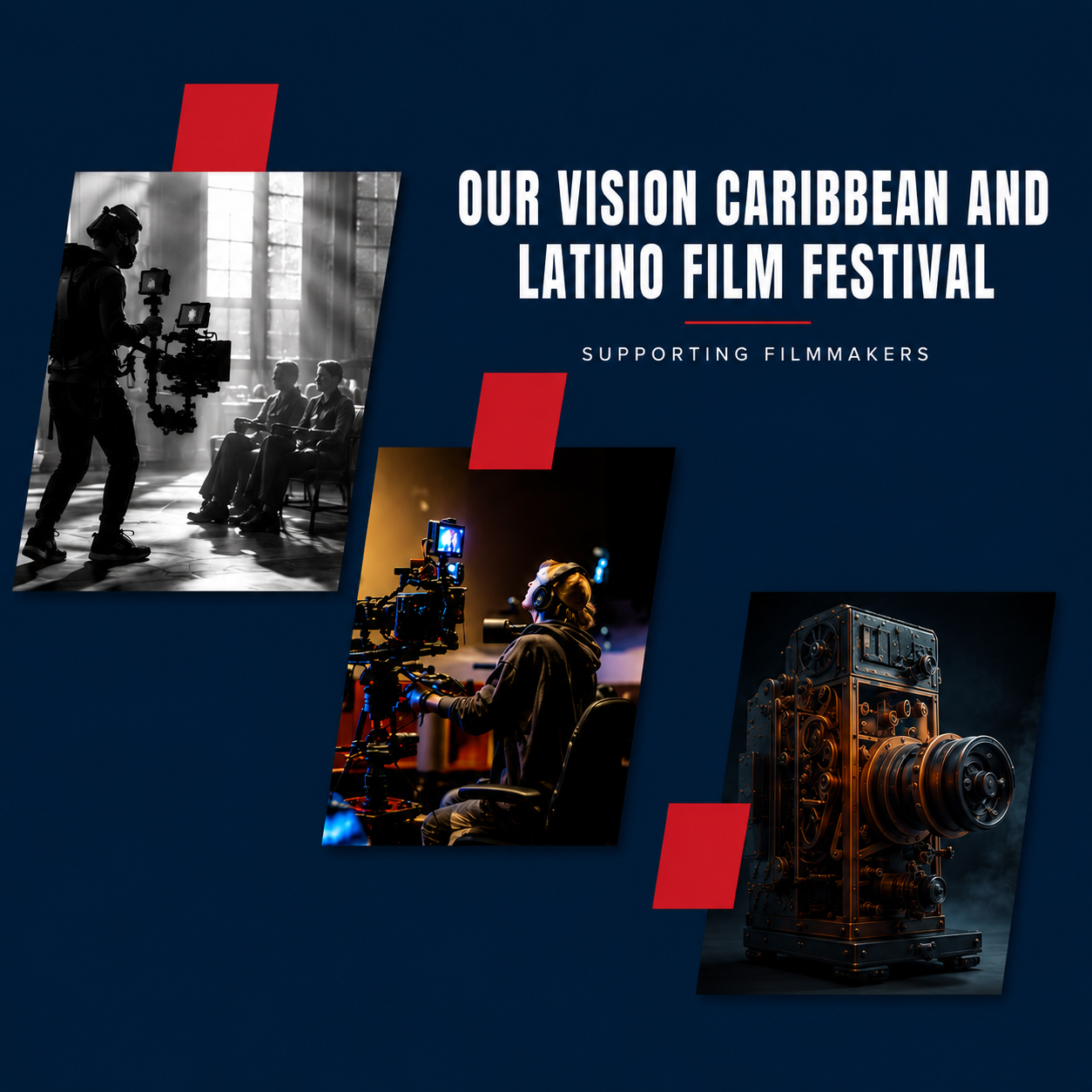Our Vision Caribbean and Latino Film Festival Logo